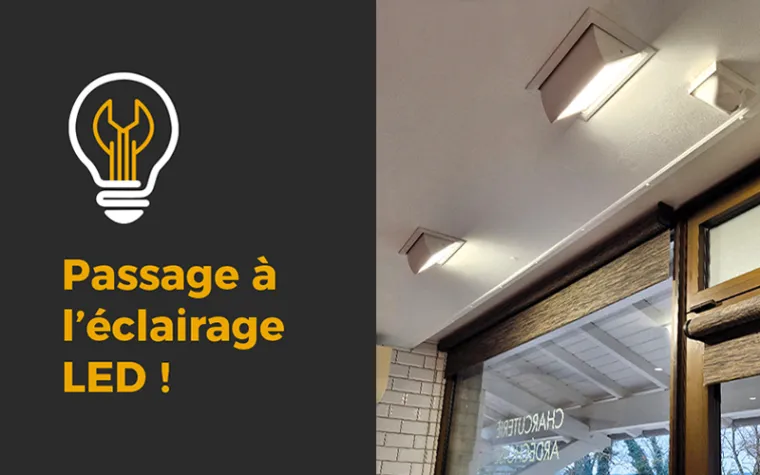 Passage à l'éclairage LED, Eclassan, Perrier EGM