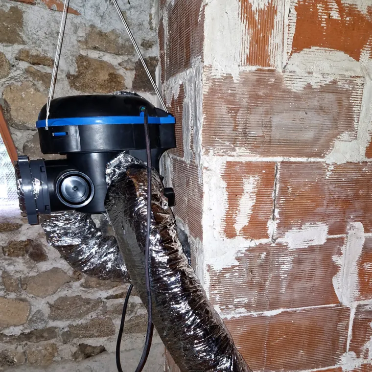 Installation d'une VMC , Eclassan, Perrier EGM